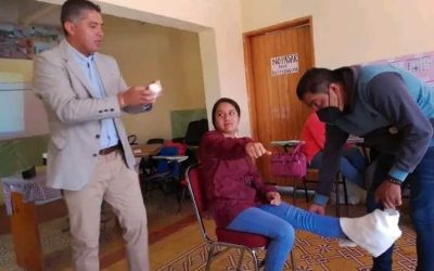 Capacitación de Atención de Primer Contacto en Accidentes Escolares en Colegio Americano.